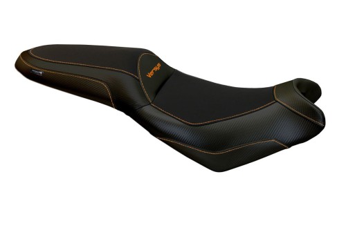 Sitzbezug kompatibel Kawasaki Versys 650 (07-22) Modell Elba Total Black