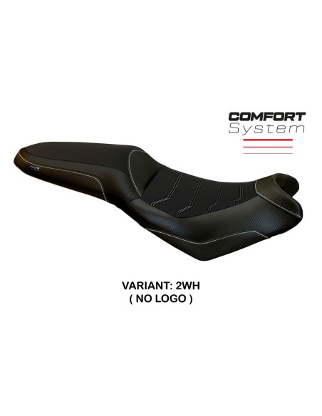 Seat cover compatible Kawasaki Versys 650 (07-22) Elba Total Black comfort system model