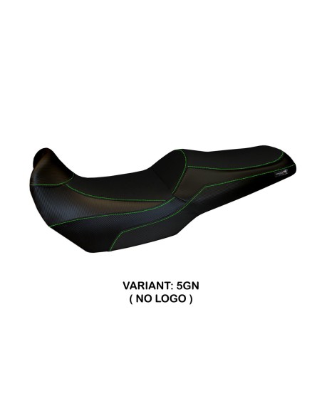 Housse de selle compatible Kawasaki Versys 1000 (19-22) modèle Malay Total Black comfort system
