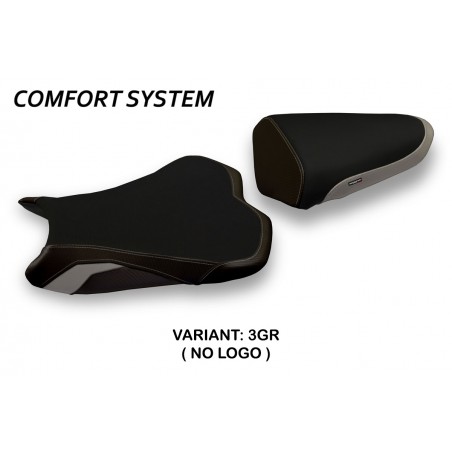 Funda de asiento compatible Kawasaki Ninja ZX 6 R (13-18) modelo Luanda 2 comfort system
