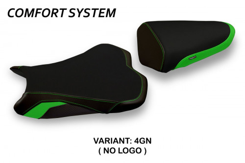Funda de asiento compatible Kawasaki Ninja ZX 6 R (13-18) modelo Luanda 2 comfort system 2