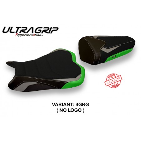 Funda de asiento compatible con Kawasaki Ninja ZX 6 R (13-18) modelo Pune special color ultragrip