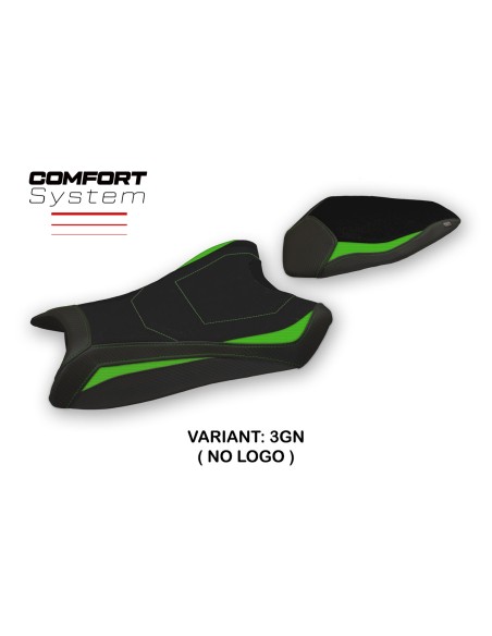 Funda de asiento compatible con Kawasaki Ninja ZX 6 R (19-20) modelo Anadia comfort system
