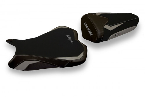 Funda de asiento compatible con Kawasaki Ninja ZX 10 R (08-10) modelo Riga 2