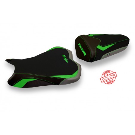Housse de selle compatible Kawasaki Ninja ZX 10 R (08-10) modèle Riga special color