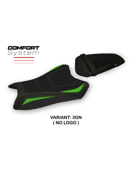 Funda de asiento compatible Kawasaki Ninja ZX 10 R (11-15) modelo Ca Mau comfort system