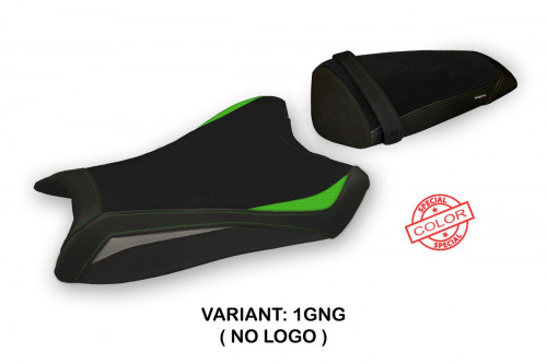 Funda de asiento compatible con Kawasaki Ninja ZX 10 R (11-15) modelo Indore special color 2