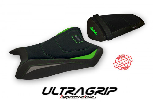 Funda de asiento compatible con Kawasaki Ninja ZX 10 R (11-15) modelo Rasht special color ultragrip