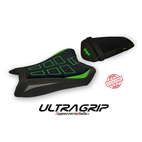 Funda de asiento compatible con Kawasaki Ninja ZX 10 R (11-15) modelo Perlis special color ultragrip
