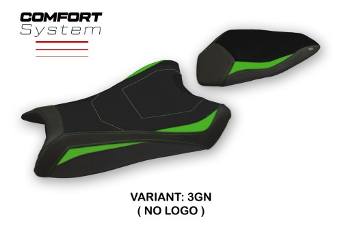 Funda de asiento compatible Kawasaki Ninja ZX 10 R (16-20) modelo Hervas comfort system 2