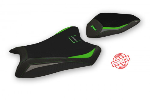 Funda de asiento compatible con Kawasaki Ninja ZX 10 R (16-20) modelo Alcain special color