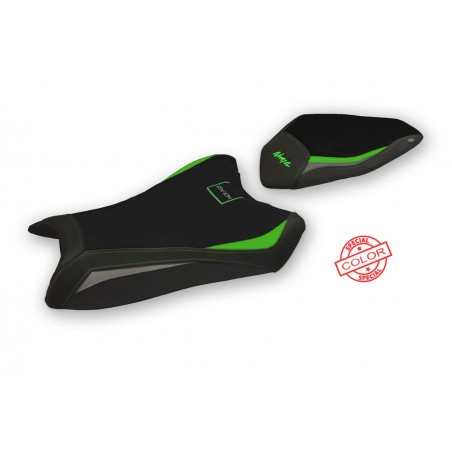Housse de selle compatible Kawasaki Ninja ZX 10 R (16-20) modèle Alcains special color