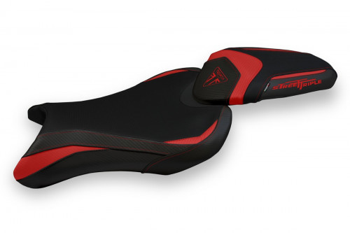 Housse de selle compatible Triumph Street Triple (17-22) modèle Sarzana 1