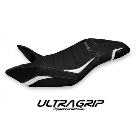 Funda de asiento compatible con Triumph Speed Triple (11-15) modelo Nisko 1 ultragrip
