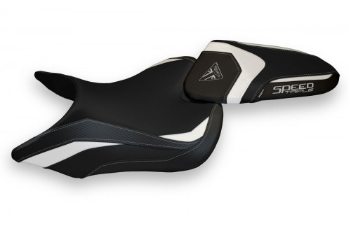 Housse de selle compatible Triumph Speed Triple (16-21) modèle Lazise 1