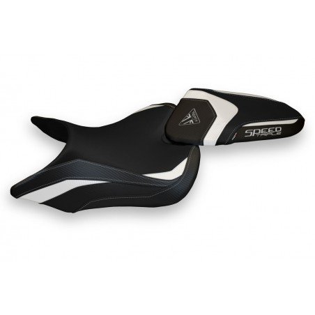Funda de asiento compatible con Triumph Speed Triple (16-21) modelo Lazise 1