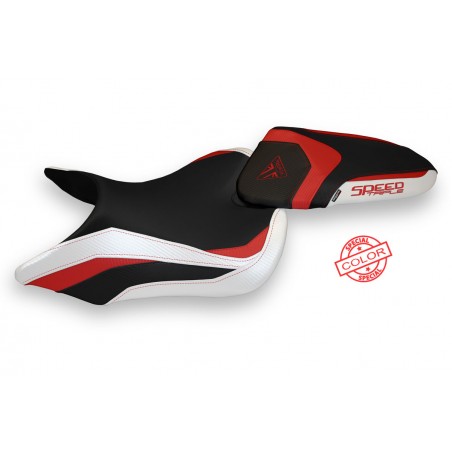 Funda de asiento compatible con Triumph Speed Triple (16-21) modelo Lazise special color