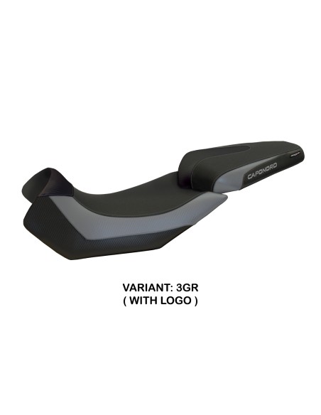 Housse de selle compatible Aprilia Caponord 1200 (13-17) modèle Nuoro 2