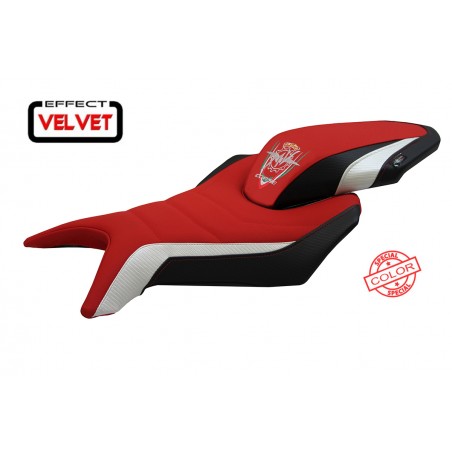 Funda de asiento compatible con MV Agusta Brutale 800 (16-22) modelo Fortuna special color velvet