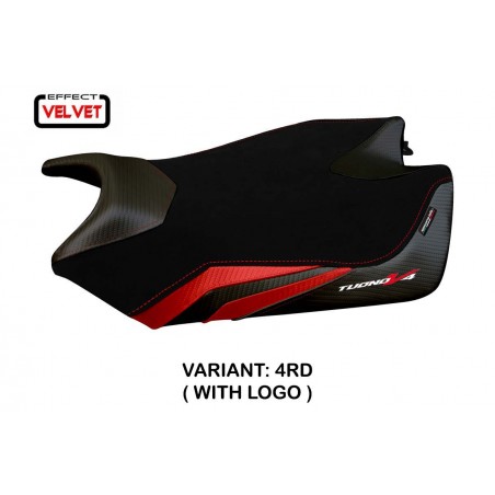 Housse de selle compatible Aprilia Tuono V4 (11-20) modèle velvet Coen