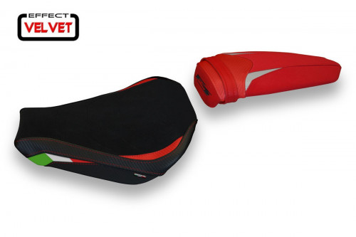 Funda de asiento compatible con MV Agusta F3 (12-22) modelo Milazzo Velvet